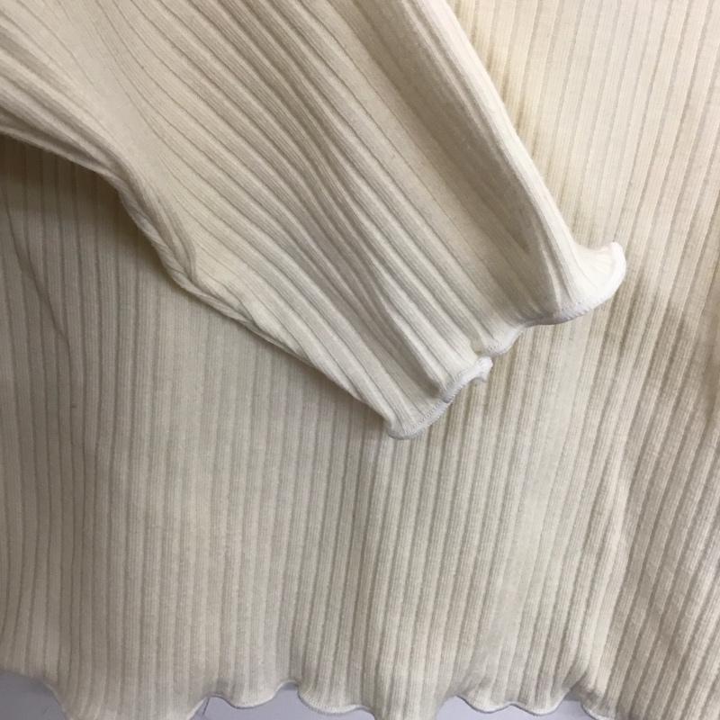 ディスコート Discoat カットソー 長袖 FREE 無地 アイボリー / アイボリー /  レディース USED 古着 中古 10142862