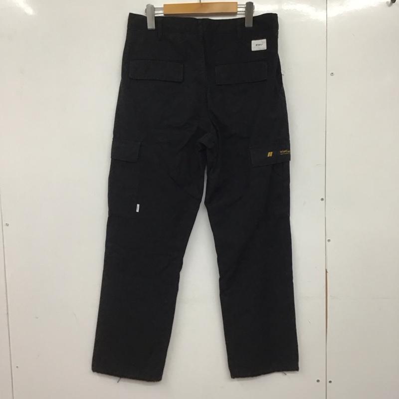 ダブルタップス WTAPS パンツ ワークパンツ、ペインターパンツ ワークパンツ ワイドパンツ カジュアルパンツ カーゴパンツ 2 ロゴ、文字 黒 / ブラック /  メンズ USED 古着 中古 10144820
