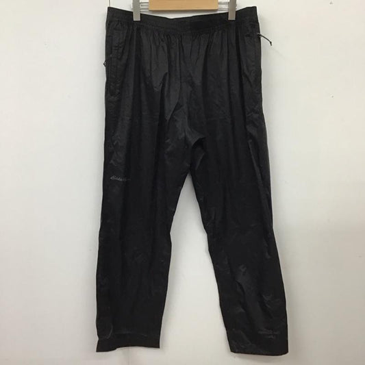 エディーバウアー Eddie Bauer パンツ ワークパンツ、ペインターパンツ ナイロンパンツ カジュアルパンツ ジャージ ワイドパンツ ストレートパンツ L 無地 黒 / ブラック /  メンズ USED 古着 中古 10115308