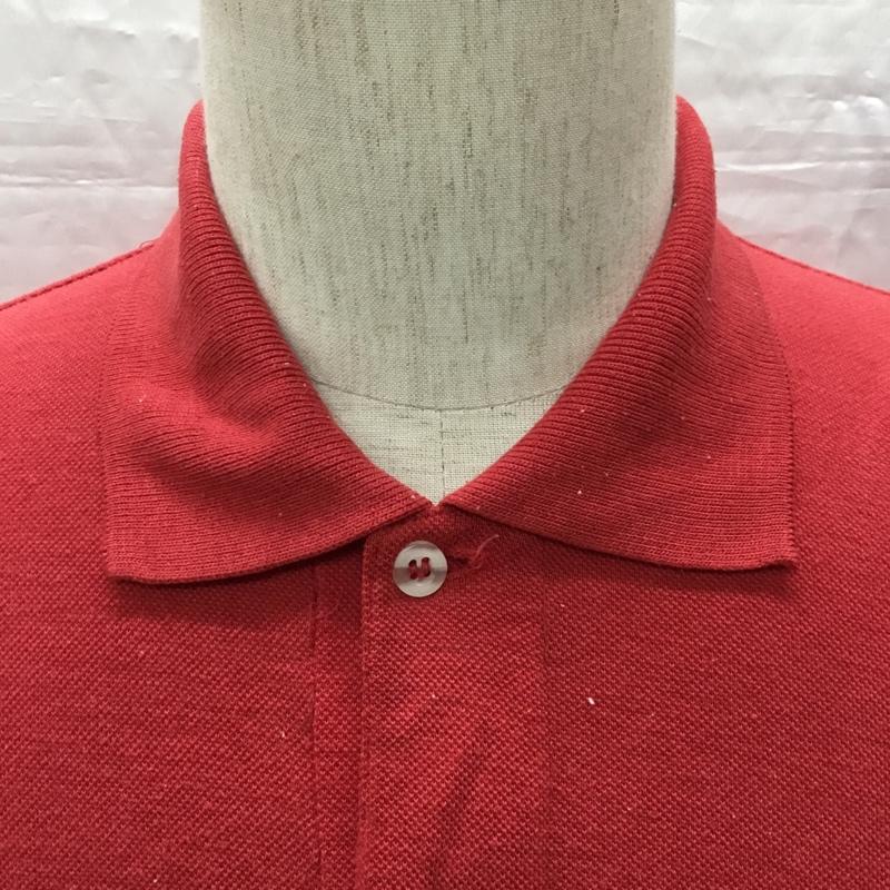 ラコステ LACOSTE ポロシャツ 半袖 ワニ ワンポイント 赤 / レッド /  メンズ USED 古着 中古 10115528