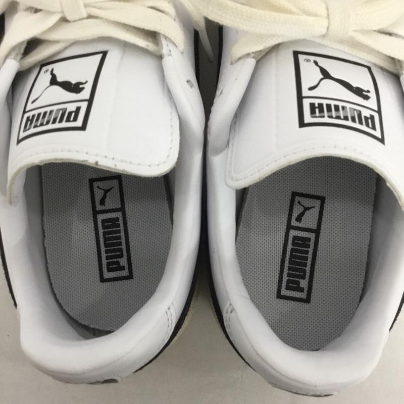 プーマ PUMA スニーカー スニーカー 386607-01 ARMY TRAINER 24.5cm 24.5cm ロゴ、文字 白 / ホワイト / X 黒 / ブラック / X 灰 / グレー /  レディース USED 古着 中古 10140405