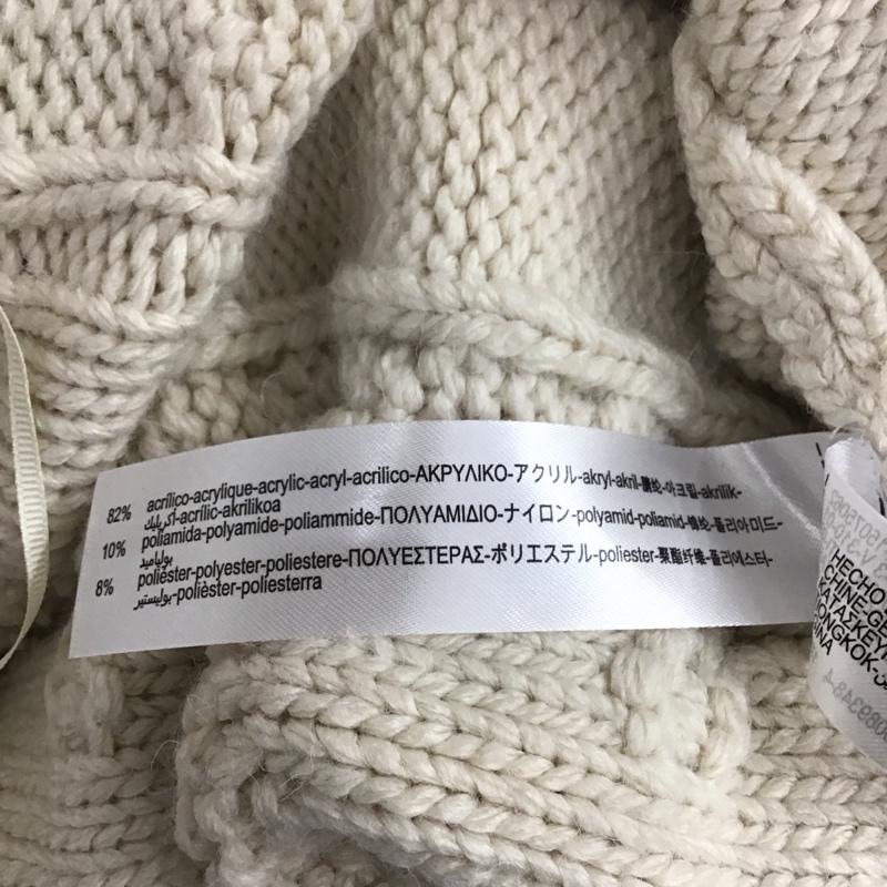 ザラ ZARA カーディガン 長袖 3653 102 712 フードニット タグ付き L  アイボリー / アイボリー /  レディース USED 古着 中古 10115278
