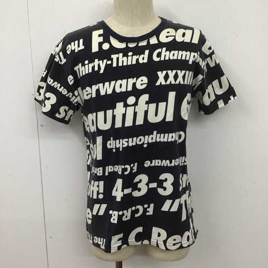 エフシーレアルブリストル F.C.Real Bristol Tシャツ 半袖 fcrb-150003 半袖カットソー プリントTシャツ クルーネックカットソー S ロゴ、文字 白 / ホワイト / X 紺 / ネイビー /  メンズ USED 古着 中古 10107743