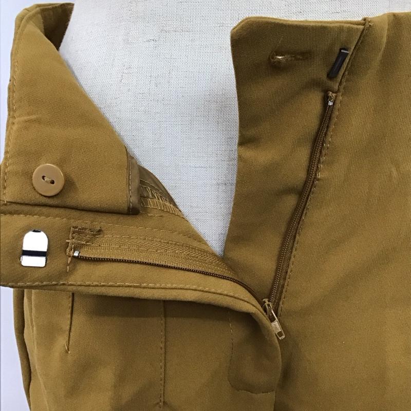 ザラ ZARA パンツ スラックス 7901 432 305 ハイウエスト テーパードパンツ S 無地 マスタード / マスタード /  レディース USED 古着 中古 10118472