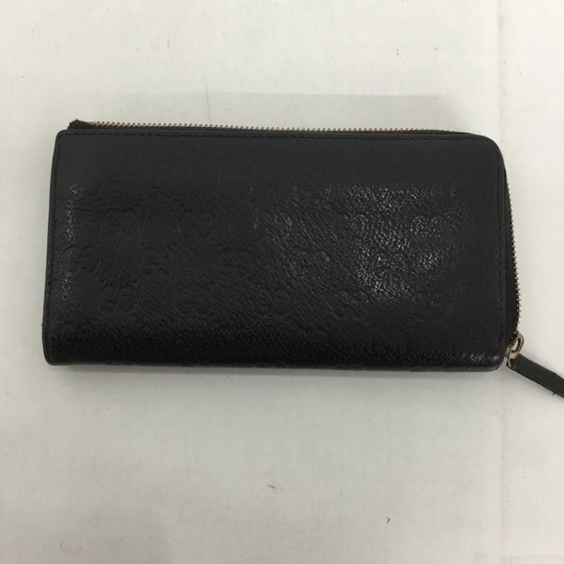 グッチ GUCCI 財布 長財布 L 総柄 黒 / ブラック /  メンズ USED 古着 中古 10128831