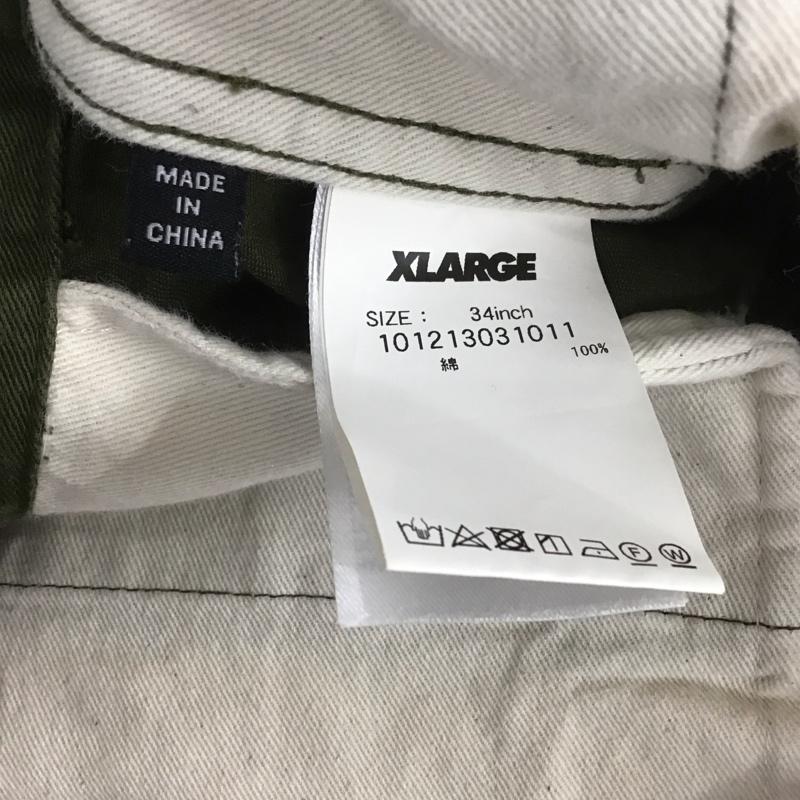 エクストララージ XLARGE パンツ ワークパンツ、ペインターパンツ カーゴパンツ 34インチ 無地 カーキ / カーキ /  メンズ USED 古着 中古 10106270
