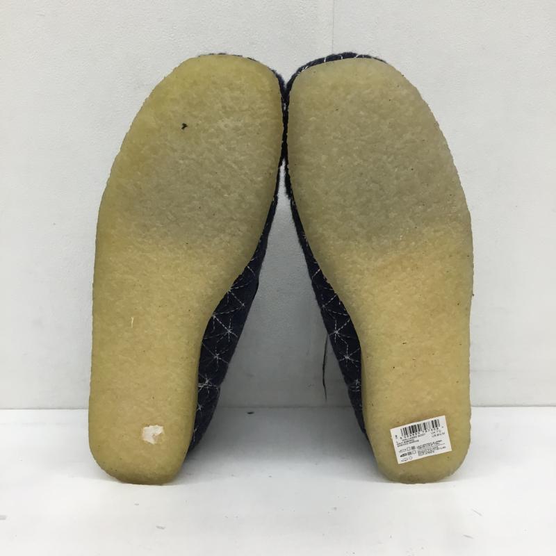 クラークス Clarks ブーツ ブーティ クラークス　SASHIKO　サシコ　ワラビー US：9.5 総柄 紺 / ネイビー /  メンズ USED 古着 中古 10122725