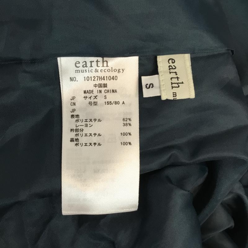 アースミュージックアンドエコロジー earth music&ecology ワンピース ひざ丈スカート S 無地 青 / ブルー /  レディース USED 古着 中古 10043260
