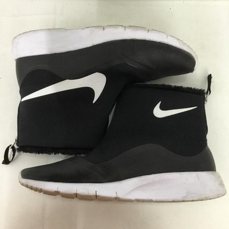 ナイキ NIKE スニーカー スニーカー 922869-005 タンジュン HIGH フェイクファー 25cm 25.0cm ロゴ、文字 黒 / ブラック /  レディース USED 古着 中古 10136301