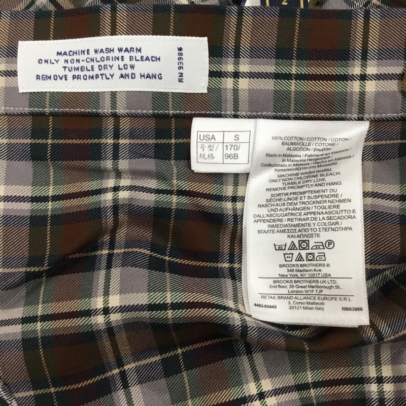 ブルックスブラザーズ BROOKS BROTHERS シャツ、ブラウス 長袖 ボタンダウンシャツ S チェック マルチカラー / マルチカラー /  メンズ USED 古着 中古 10112763