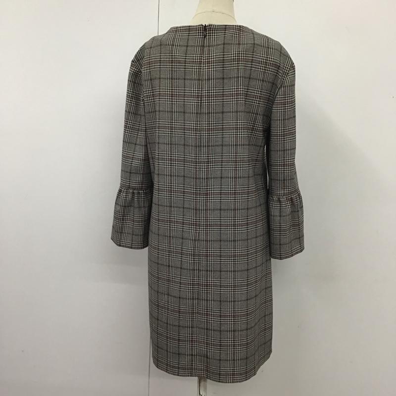 ザラ ZARA ワンピース ひざ丈スカート S チェック マルチカラー / マルチカラー /  レディース USED 古着 中古 10110292