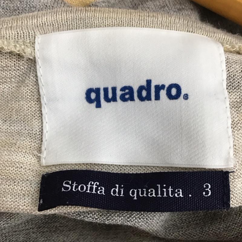 クオドロ quadro シャツ、ブラウス 半袖 半袖カットソー プリントTシャツ クルーネックカットソー 3 ボーダー柄 マルチカラー / マルチカラー /  メンズ USED 古着 中古 10143484