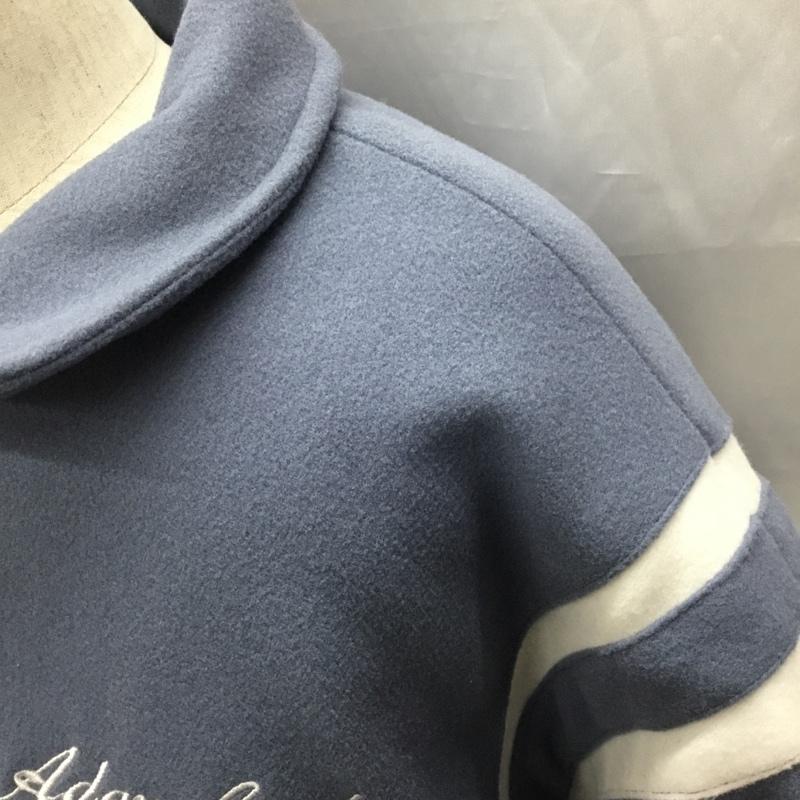 古着 USED ジャケット、上着 ジャケット、ブレザー ADAMFREAK スタジャン アウター 前ボタンジャケット カラージャケット XL ロゴ、文字 水色 / ライトブルー /  メンズ USED 古着 中古 10121101