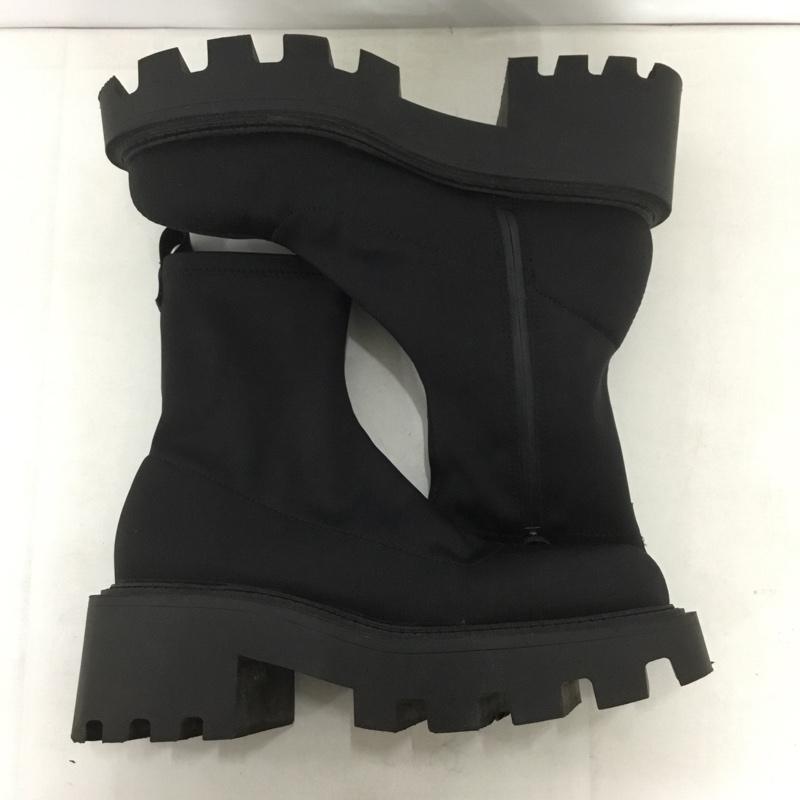 ザラ ZARA ブーツ 一般 3125 010 800 EU37 無地 黒 / ブラック /  レディース USED 古着 中古 10139446