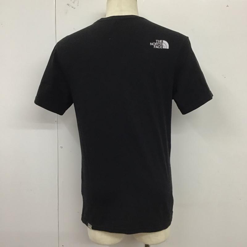 ザノースフェイス THE NORTH FACE Tシャツ 半袖 4m68 ロゴTシャツ 半袖カットソー プリントTシャツ S ロゴ、文字 黒 / ブラック /  メンズ USED 古着 中古 10123985