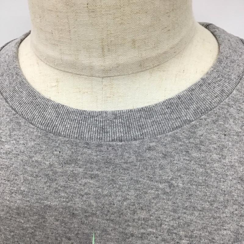 ベイプ BAPE Tシャツ 半袖 半袖カットソー プリントTシャツ クルーネックカットソー BBC L ロゴ、文字 灰 / グレー /  メンズ USED 古着 中古 10111948