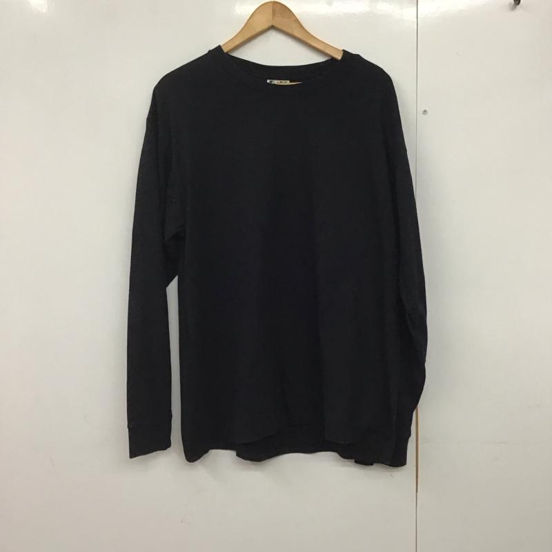 ベイプ BAPE カットソー 長袖 長袖カットソー 無地カットソー クルーネック XXL 無地 黒 / ブラック /  メンズ USED 古着 中古 10141411