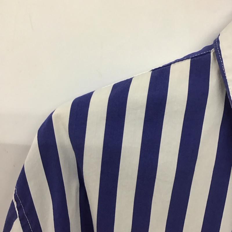 ロッソアーバンリサーチ ROSSOURBANRESEARCH シャツ、ブラウス 長袖 長袖ストライプシャツ カラーシャツ カジュアルシャツ S ストライプ 白 / ホワイト / X 青 / ブルー /  メンズ USED 古着 中古 10139727