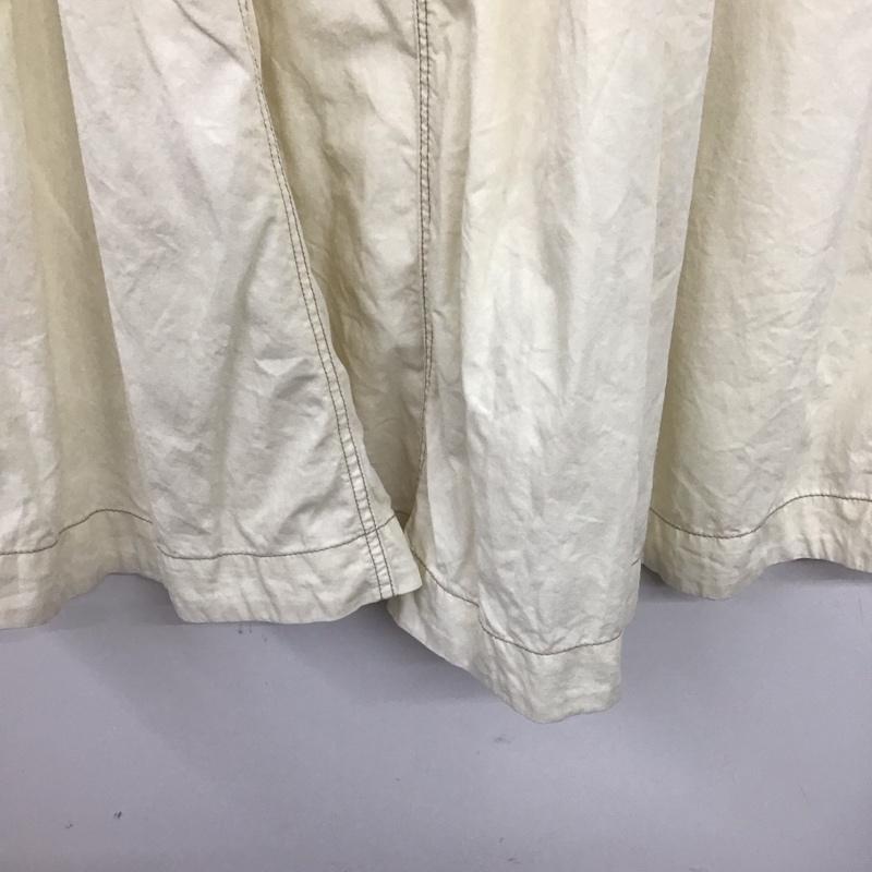 ニコアンド niko and... スカート ロングスカート L 無地 白 / ホワイト /  レディース USED 古着 中古 10140408