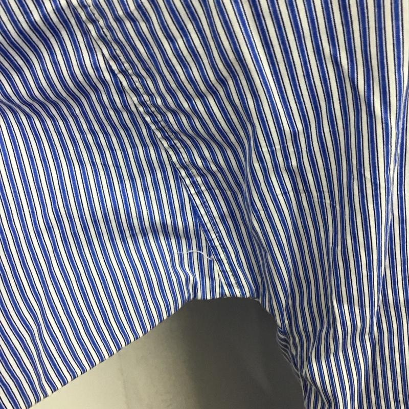 ザラ ZARA ワンピース ロングスカート 2518 844 044 ハーフジップ M チェック 青 / ブルー / X 白 / ホワイト /  レディース USED 古着 中古 10122047