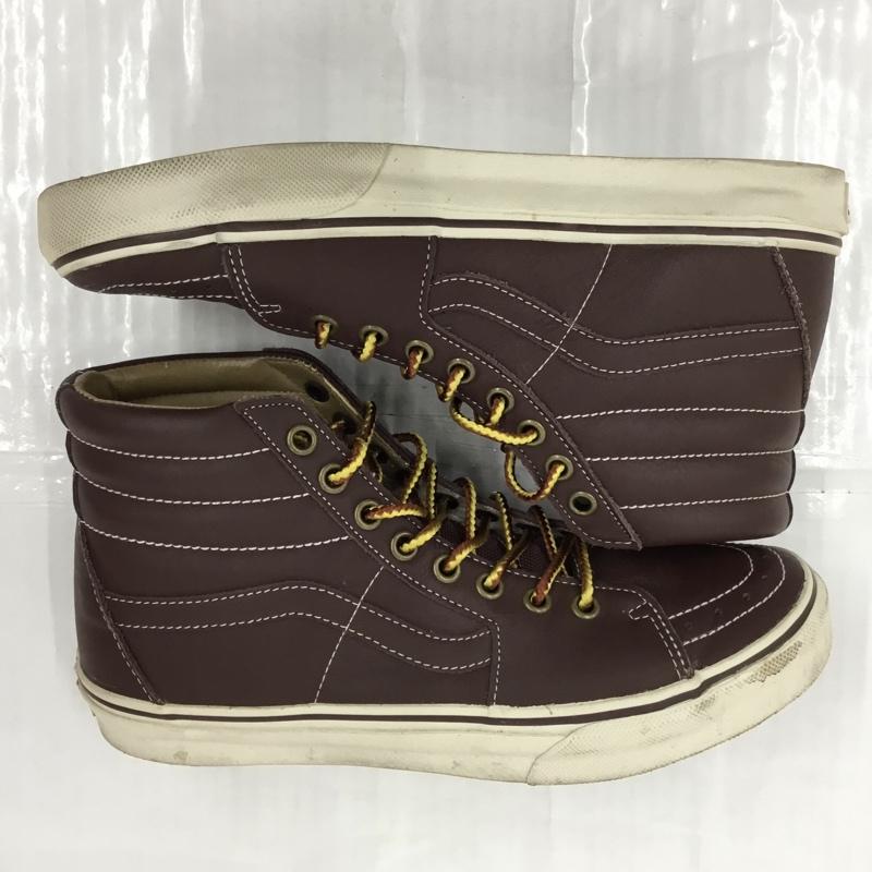 バンズ VANS スニーカー スニーカー レザー 26.5cm ハイカット 26.5cm 無地 茶 / ブラウン /  メンズ USED 古着 中古 10106027
