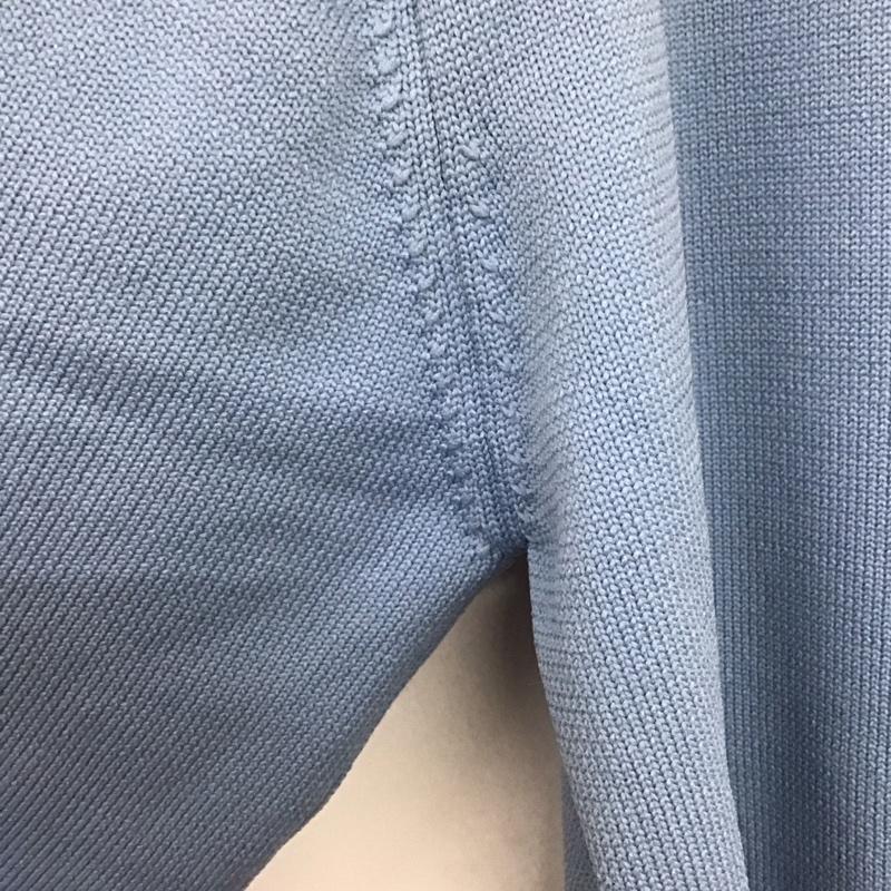 ダブルクローゼット w closet カーディガン 長袖 366010 ショート丈 クロップド丈 ワンポイント 水色 / ライトブルー /  レディース USED 古着 中古 10146376