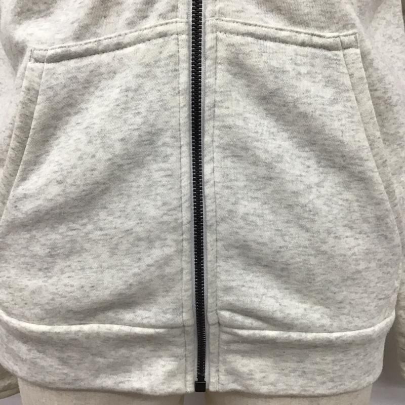 アディダス adidas パーカー 長袖 DM4055 フルジップ スウェット L ロゴ、文字 灰 / グレー /  メンズ USED 古着 中古 10123280