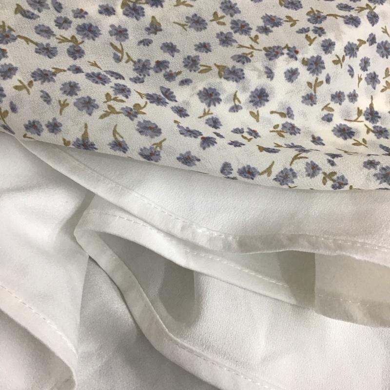 マジェスティックレゴン MAJESTIC LEGON ワンピース ロングスカート 1013066334 上品プチフリルワンピース M 花柄 白 / ホワイト /  レディース USED 古着 中古 10115890