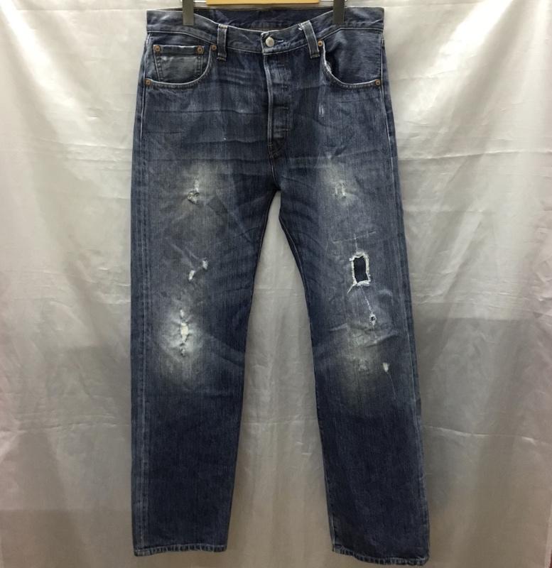 リーバイス Levi s パンツ デニム、ジーンズ PCL16B 501 W36 L32 ボタンフライ 36インチ 無地 青 / ブルー /  メンズ USED 古着 中古 10118934