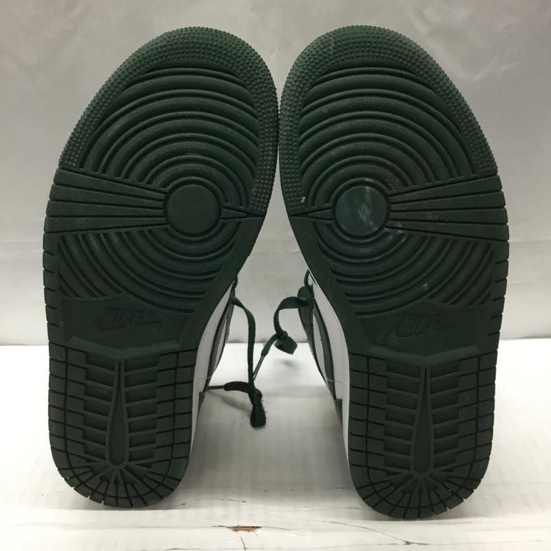 ナイキ NIKE スニーカー スニーカー 554724-371 AIR JORDAN 1 MID 26cm 26.0cm ロゴ、文字 白 / ホワイト / X 緑 / グリーン / X 黄 / イエロー /  メンズ USED 古着 中古 10108072