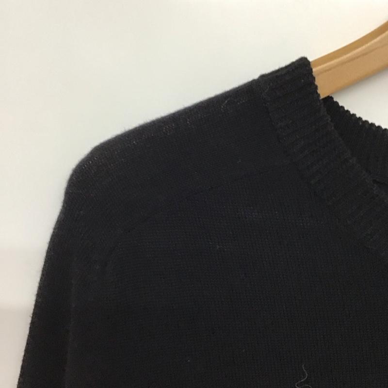 ノーアイディ NO ID. ニット、セーター 長袖 長袖ニットカットソー クルーネック セーター 1 無地 黒 / ブラック /  メンズ USED 古着 中古 10142947