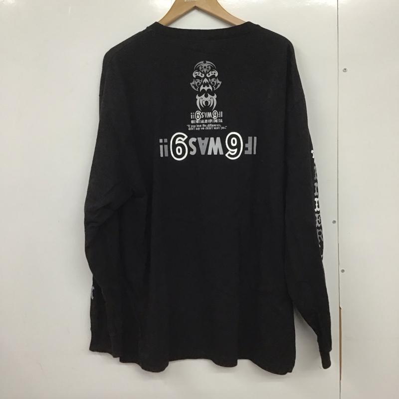 テンダーロイン TENDERLOIN カットソー 長袖 長袖カットソー プリントカットソー クルーネック XL プリント 黒 / ブラック /  メンズ USED 古着 中古 10133080