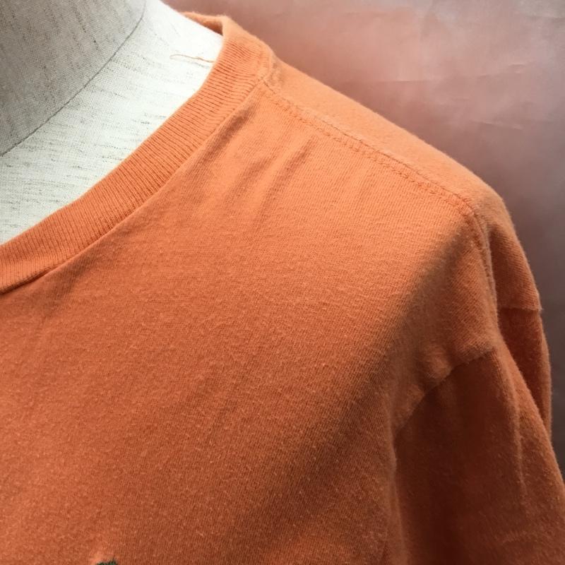 ポロバイラルフローレン Polo by RALPH LAUREN Tシャツ 半袖 クルーネック XL ワンポイント 橙 / オレンジ /  メンズ USED 古着 中古 10115538