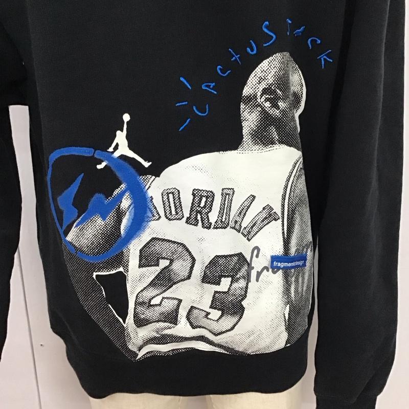 エアジョーダン AIR JORDAN パーカー 長袖 dj0615-010 長袖パーカー プリントスウェット スポーツウェア フラグメントデザイン S ロゴ、文字 黒 / ブラック /  メンズ USED 古着 中古 10125029