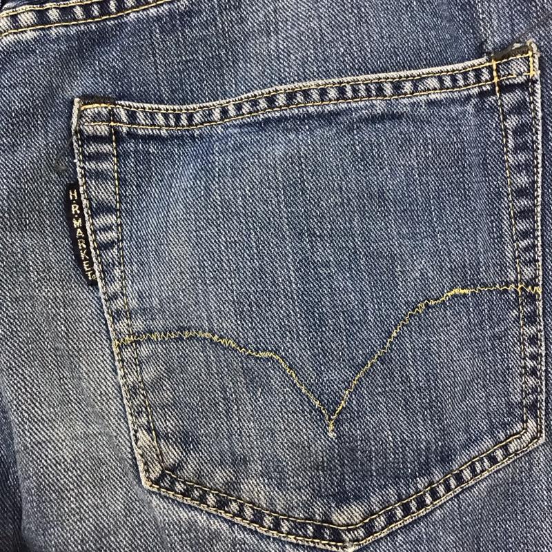 ハリウッドランチマーケット HRMARKET パンツ デニム、ジーンズ デニムパンツ スリムパンツ ストレッチパンツ ジーンズ 29インチ 無地 インディゴ / インディゴ /  メンズ USED 古着 中古 10109941