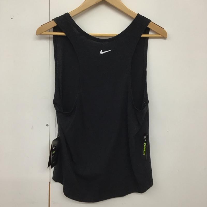 ナイキ NIKE タンクトップ タンクトップ AQ5180-010 DRI-FIT マイラータンクトップ ランニングウェア スポーツウェア タグ付き M ロゴ、文字 黒 / ブラック /  レディース USED 古着 中古 10135579