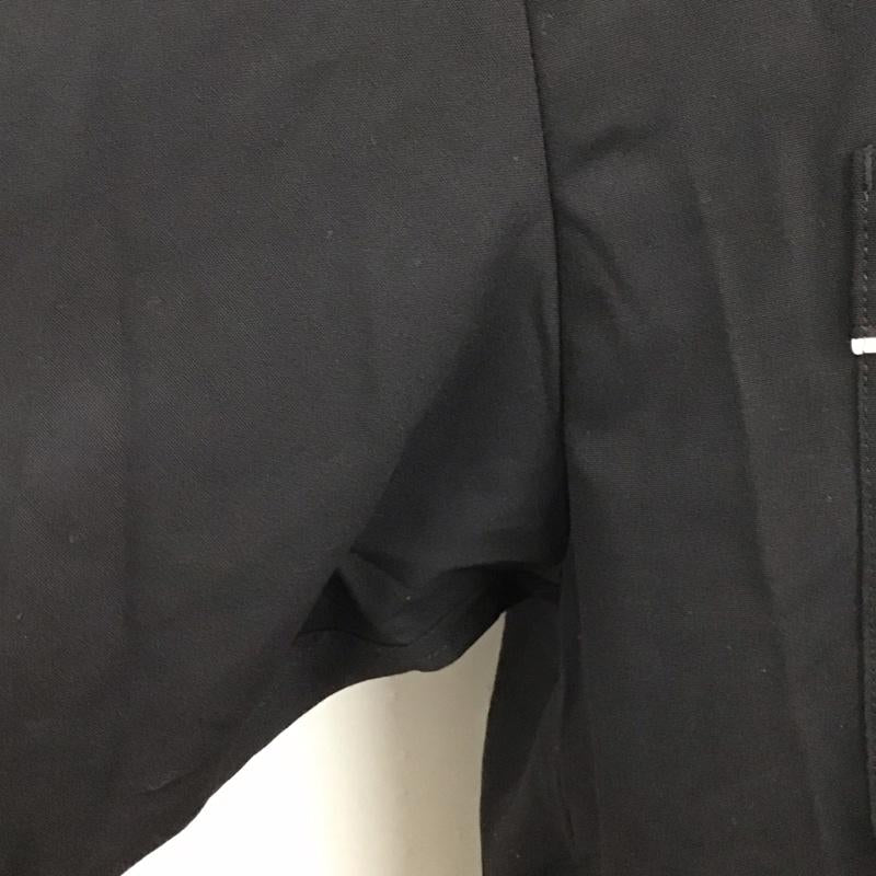 ジーユー GU シャツ、ブラウス 半袖 半袖シャツ 無地シャツ ポケットシャツ L ロゴ、文字 黒 / ブラック /  メンズ USED 古着 中古 10127086