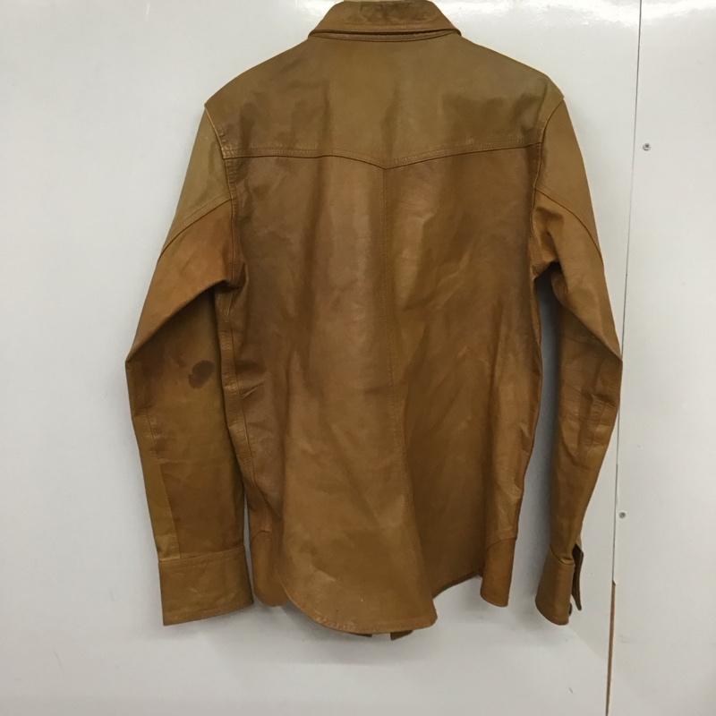 オールドコインカンパニースピリタス Old Coin Company Spiritus シャツ、ブラウス 長袖 無地 茶 / ブラウン /  メンズ USED 古着 中古 10133340