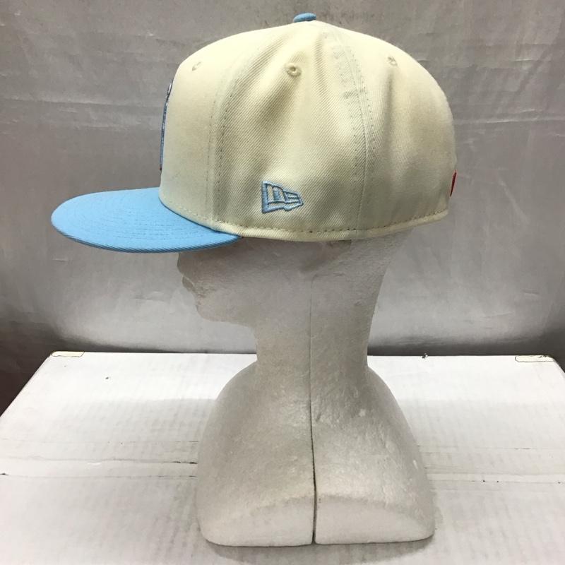 ニューエラ NEW ERA 帽子 キャップ 58.7cm ロサンゼルス エンゼルス ロゴ、文字 水色 / ライトブルー / X アイボリー / アイボリー /  メンズ USED 古着 中古 10116988