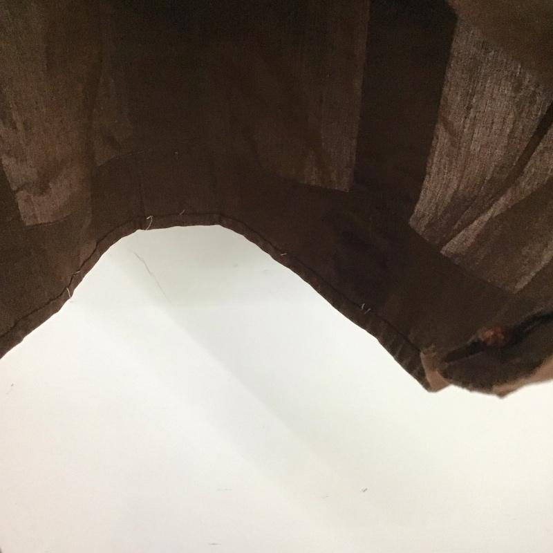 古着 USED シャツ、ブラウス 半袖 半袖シャツ 無地シャツ ポケットシャツ キューバシャツ M 無地 茶 / ブラウン /  メンズ USED 古着 中古 10130123