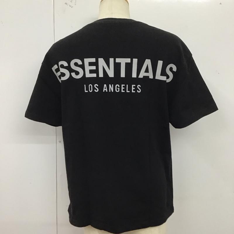 エッセンシャルズ ESSENTIALS Tシャツ 半袖 半袖カットソー プリントTシャツ クルーネックカットソー S ロゴ、文字 黒 / ブラック /  メンズ USED 古着 中古 10125114