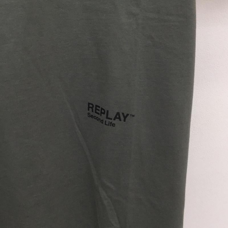 リプレイ REPLAY Tシャツ 半袖 REPLAY Tシャツ　M6039.000 M ロゴ、文字 カーキ / カーキ /  メンズ USED 古着 中古 10128703