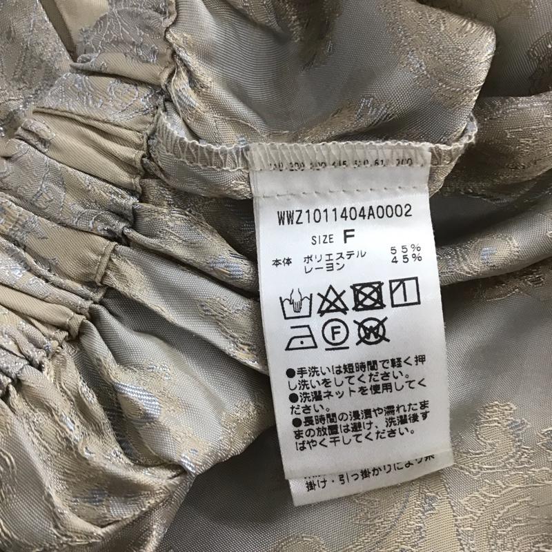 フーズフーギャラリー WHO S WHO gallery シャツ、ブラウス 半袖 WWZ1011404A0002 ミニチャイナブラウス ショート丈 FREE 総柄 ベージュ / ベージュ /  レディース USED 古着 中古 10146927