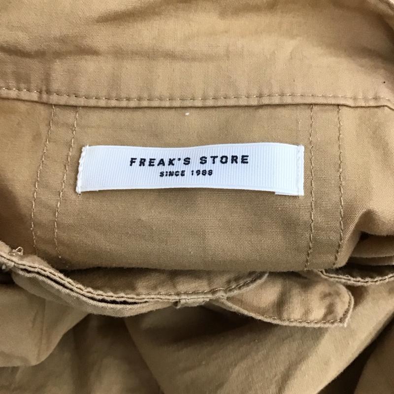 フリークスストア FREAK S STORE ワンピース ロングスカート 221-3140 長袖ワンピース ロングワンピース 前開きシャツワンピース FREE 無地 ベージュ / ベージュ /  レディース USED 古着 中古 10110230