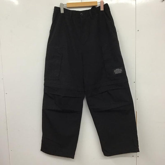 ジーユー GU パンツ ワークパンツ、ペインターパンツ 321-351031 ヘリクルーパンツブラックボトムス ワークパンツ アンダーカバー S ロゴ、文字 黒 / ブラック /  メンズ USED 古着 中古 10137197