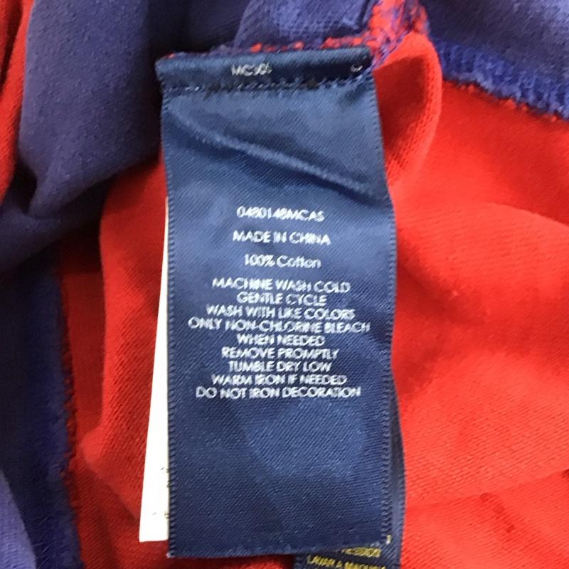 ラルフローレン ラグビー RALPH LAUREN RUGBY ポロシャツ 長袖 長袖ポロシャツ 長袖カットソー カラーシャツ S ロゴ、文字 赤 / レッド / X 紺 / ネイビー /  レディース USED 古着 中古 10132947