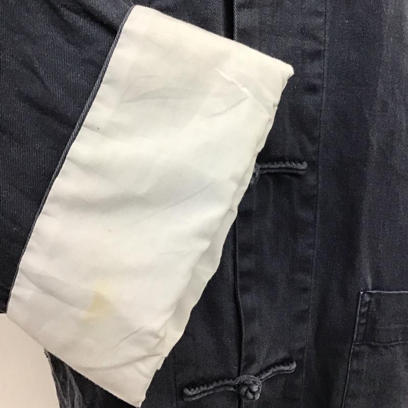 古着 USED ジャケット、上着 ジャケット、ブレザー チャイナ服 カジュアルジャケット 長袖ジャケット ロングジャケット XL 無地 紺 / ネイビー /  メンズ USED 古着 中古 10116661