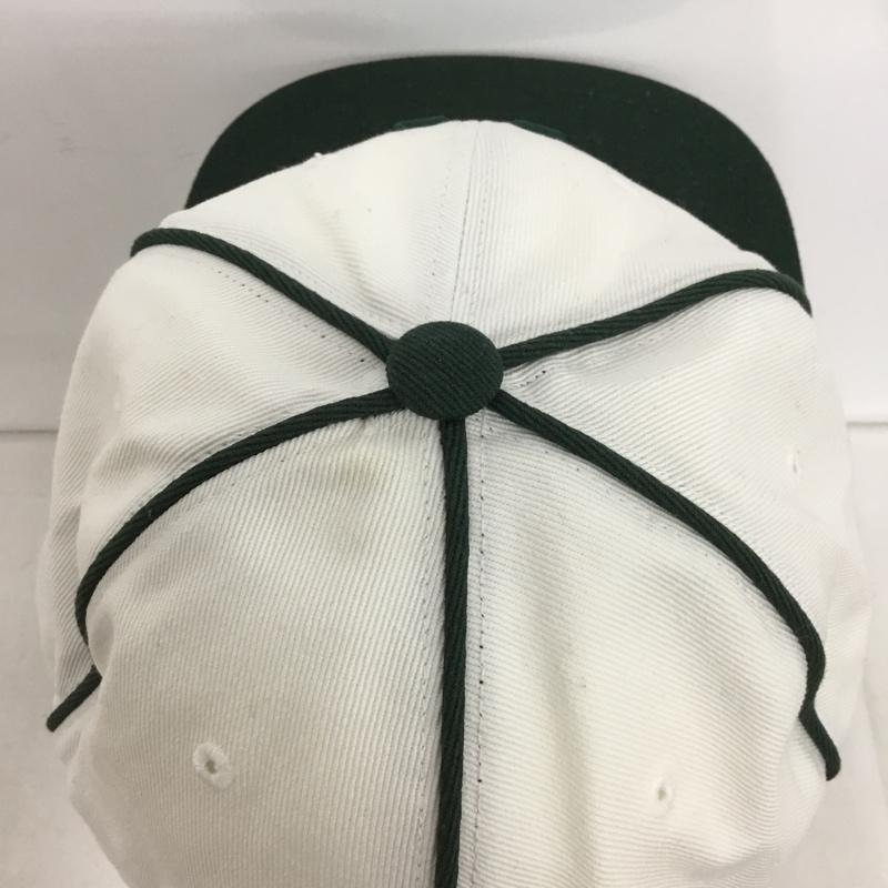 ハフ HUF 帽子 キャップ CLASSIC H BASEBALL PIPING ロゴ、文字 白 / ホワイト / X 緑 / グリーン /  メンズ USED 古着 中古 10150604