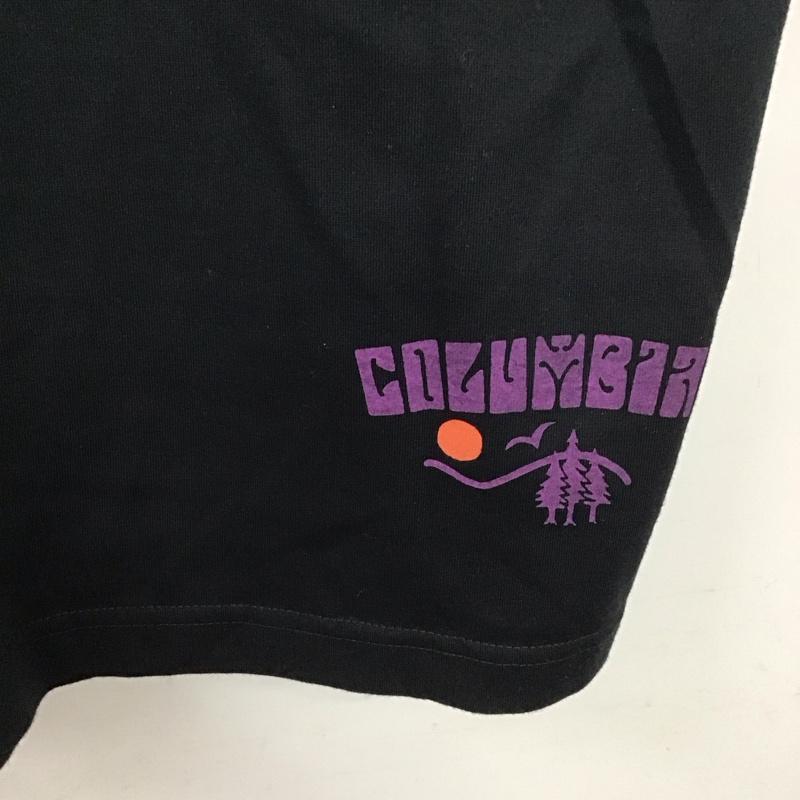 コロンビア Columbia Tシャツ 半袖 半袖カットソー プリントTシャツ クルーネックカットソー M プリント 黒 / ブラック /  メンズ USED 古着 中古 10136561