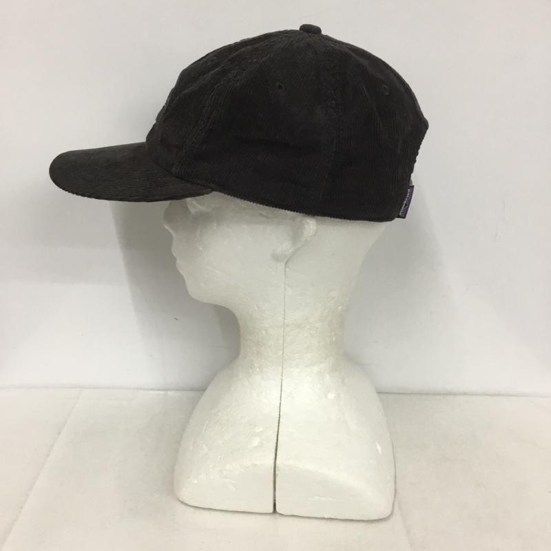 パタゴニア patagonia 帽子 キャップ コーデュロイ ロゴ、文字 黒 / ブラック /  メンズ USED 古着 中古 10143292